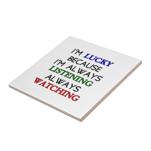 Ik ben Lucky Tegeltje (Zijkant)