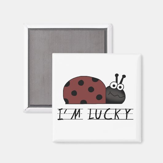 Ik ben Lucky Tshirts en geschenken Magneet (Voorkant / Achterkant)