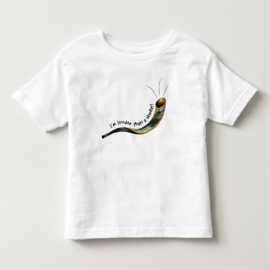 Ik ben luider dan een Shofar Rosh Hashanah T-shirt (Voorkant)