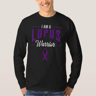 Ik ben Lupus Warrior Paarse Awareness Ribbon Butte T-shirt
