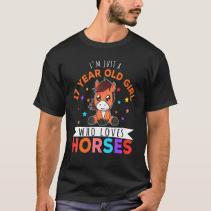 Ik ben maar een 17-jarig meisje dat van paarden ho t-shirt