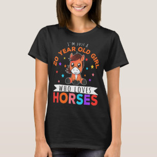 Ik ben maar een 20-jarig meisje dat van paarden ho t-shirt