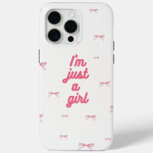Ik ben maar een roze telefoonhoesje voor meisjes iPhone 15 pro max hoesje