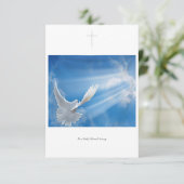 Ik ben maar weggegaan bedankkaart (Staand voorkant)