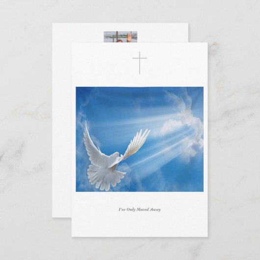 Ik ben maar weggegaan bedankkaart (Voorkant / Achterkant)