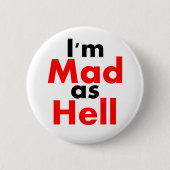 Ik ben Mad als Hell Button (Voorkant)