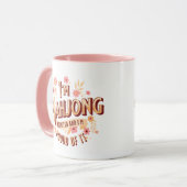 Ik ben Mahjong Verslaafd en ik ben er trots op Mok (Voorkant links)