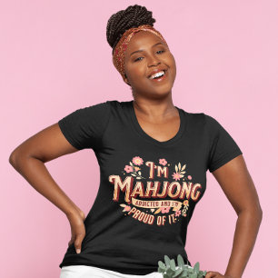 Ik ben Mahjong verslaafd   Funny Mahjong T-shirt