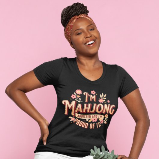 Ik ben Mahjong verslaafd | Funny Mahjong T-shirt