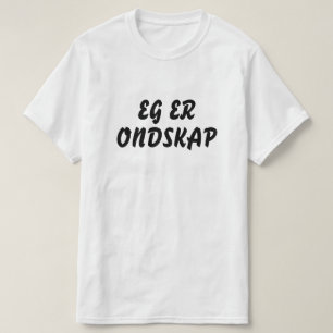 Ik ben malice in Noorse grijs T-shirt
