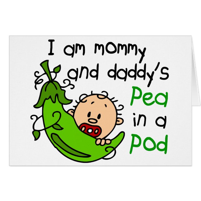 Ik ben mama en papa's erwt in een pod 1 (Voorkant Horizontaal)