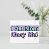 Ik ben mama, Obey me! Briefkaart (Staand voorkant)