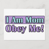 Ik ben mama, Obey me! Briefkaart (Voorkant)