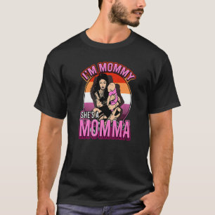 Ik ben mama ze is een mama lesbische liefde femme t-shirt