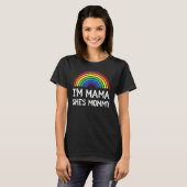 Ik ben mama Ze is mama Lesbian mama Lgbt Pride Moe T-shirt (Voorkant volledig)