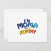 Ik ben mama Ze is mama LGBT Gay Pride Moederdag Briefkaart (Voorkant / Achterkant)