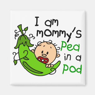 Ik ben mama's erwt in een pod magneet