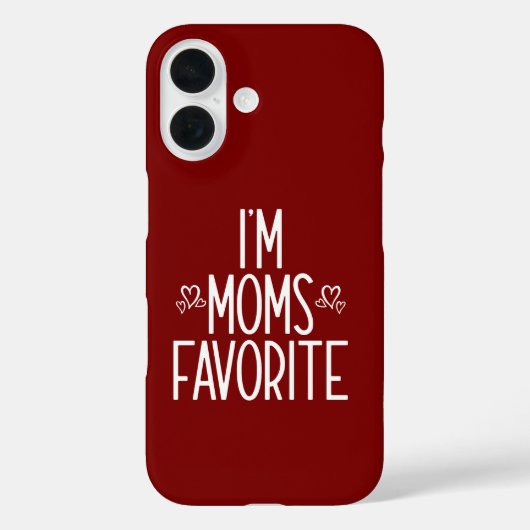 Ik ben mama's favoriet Case-Mate iPhone case (Achterkant)
