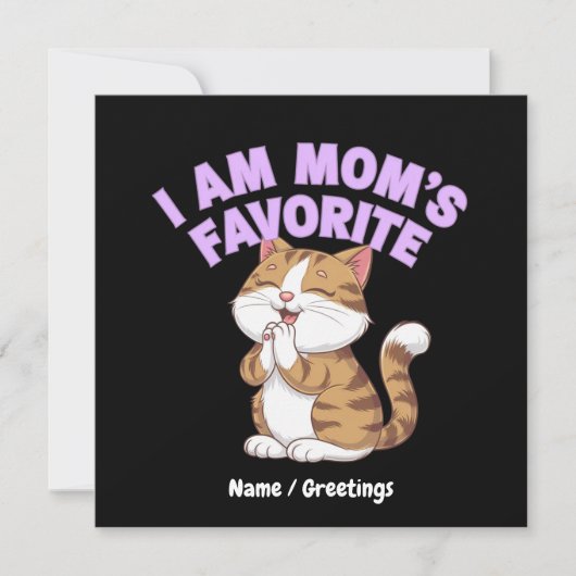 Ik ben mama's favoriet: Grappig cadeau-idee Kaart (Voorkant)