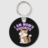 Ik ben mama's favoriet: grappig cadeau idee sleutelhanger (Voorkant)
