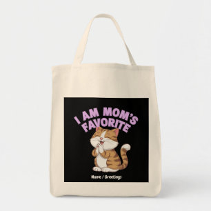 Ik ben mama's favoriet: grappig cadeau idee tote bag