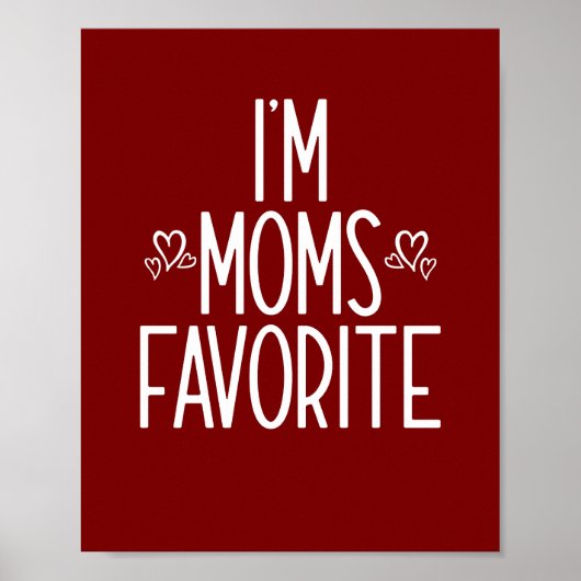 Ik ben mama's favoriet poster (Voorkant)