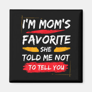 Ik ben mama's favoriete grappige familie voor zoon magneet