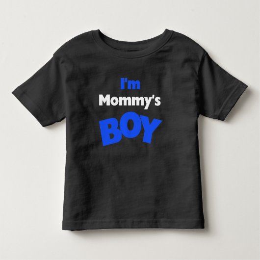 Ik ben mama's jongen kinder shirts (Voorkant)