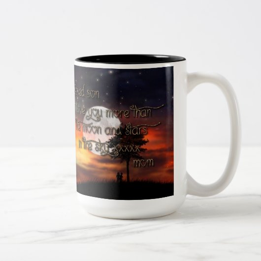 Ik ben Mam's favoriete Mok. Tweekleurige Koffiemok (Rechts)