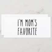 Ik ben Mam's favoriete zoon of dochter (Voorkant / Achterkant)