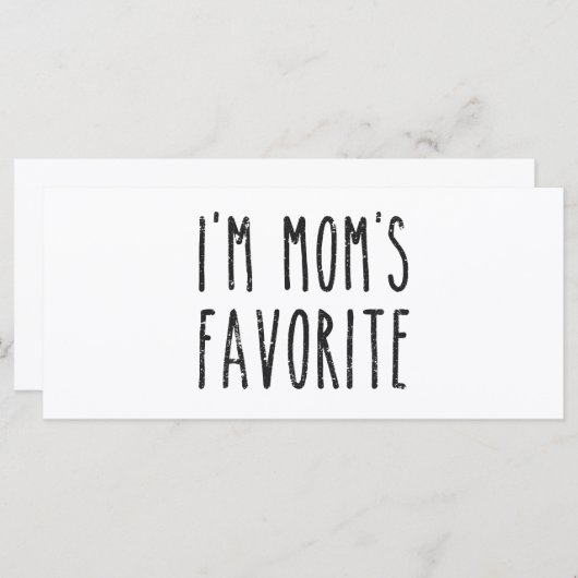 Ik ben Mam's favoriete zoon of dochter (Voorkant / Achterkant)