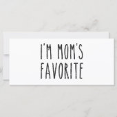 Ik ben Mam's favoriete zoon of dochter (Voorkant)