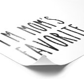 Ik ben Mam's favoriete zoon of dochter Foto Afdruk (Hoek)