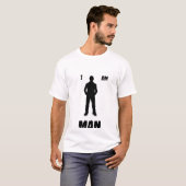 IK BEN MAN T-shirt (Voorkant volledig)