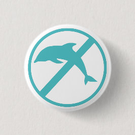 Ik ben marien bioloog en ik haat dolfijnen ronde button 3,2 cm
