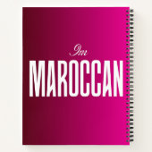 "Ik ben Marokkaans" Notitieboek - Trotse Marokkaan (Achterkant)