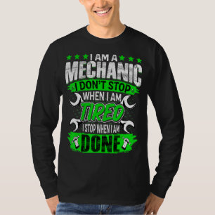 Ik ben Mechanic Automotive Garage Repairman Auto M T-shirt
