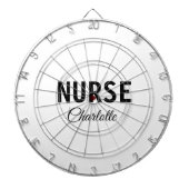 Ik ben medisch verpleegkundige en voeg alleen jouw dartbord (Voorkant)