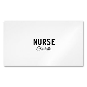 Ik ben medisch verpleegkundige en voeg alleen jouw magnetisch visitekaartje