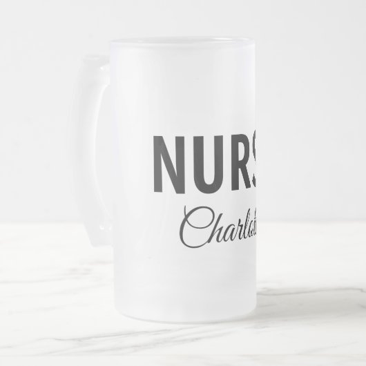 Ik ben medisch verpleegkundige en voeg alleen jouw matglas bierpul (Voorkant links)