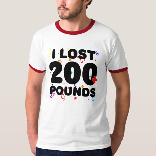 Ik ben meer dan 200 pond gegaan t-shirt (Voorkant)