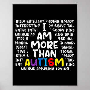 Ik Ben Meer Dan Autisme Asd Bewustzijn Mannen Vrou Poster