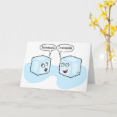 Ik ben meer dan cool, ik ben een ijsblokje kaart (Gele Bloem)