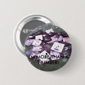 Ik ben meer dan een getal. ronde button 5,7 cm (Voorkant /achterkant)