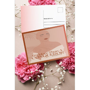 Ik ben meer dan een veroveraar Christelijk geloof Briefkaart