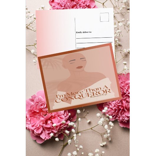 Ik ben meer dan een veroveraar Christelijk geloof Briefkaart