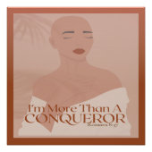 Ik ben meer dan een veroveraar Christelijk geloof Perfect Poster (Voorkant)