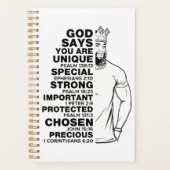 Ik ben melanine mannen zwarte vader Christelijk ma Planner (Voorkant)