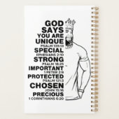 Ik ben melanine mannen zwarte vader Christelijk ma Planner (Achterkant)