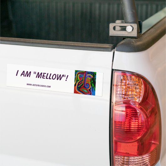 IK BEN 'MELLOW'! Bumpersticker (Op Truck)